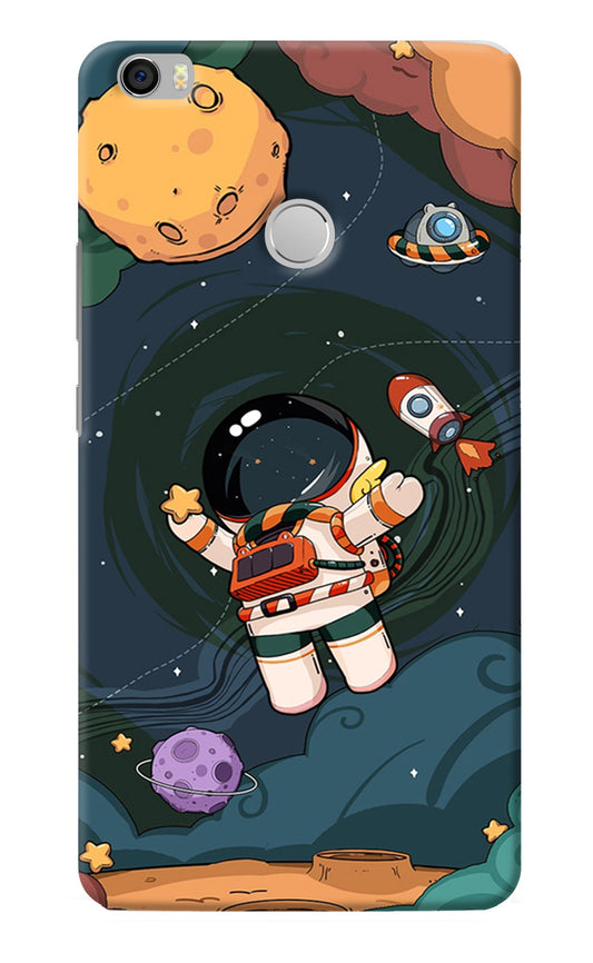 Cartoon Astronaut Mi Max Back Cover