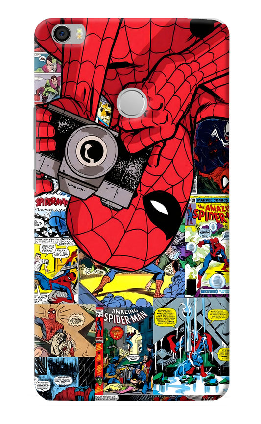 Spider Man Mi Max Back Cover
