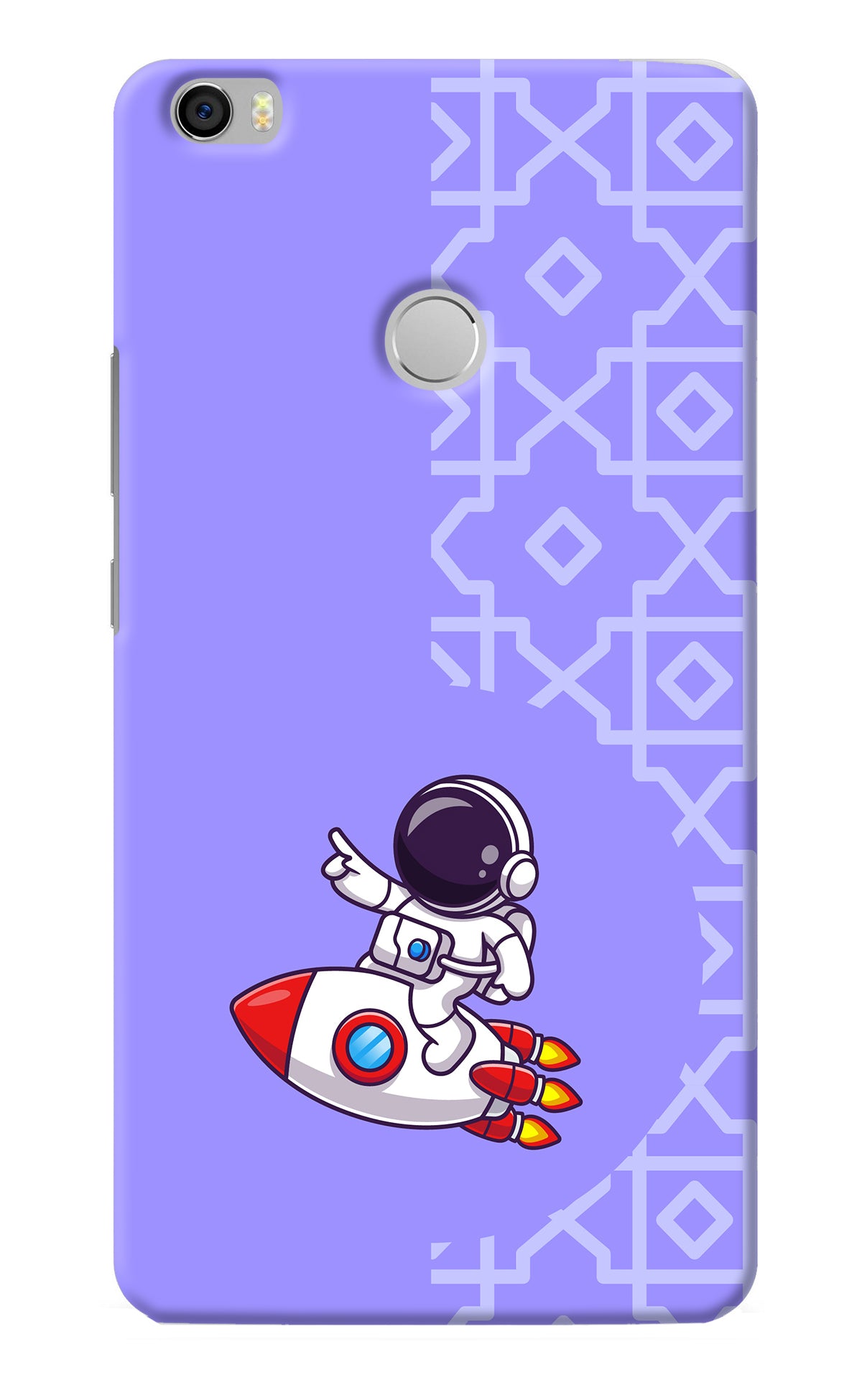 Cute Astronaut Mi Max Back Cover