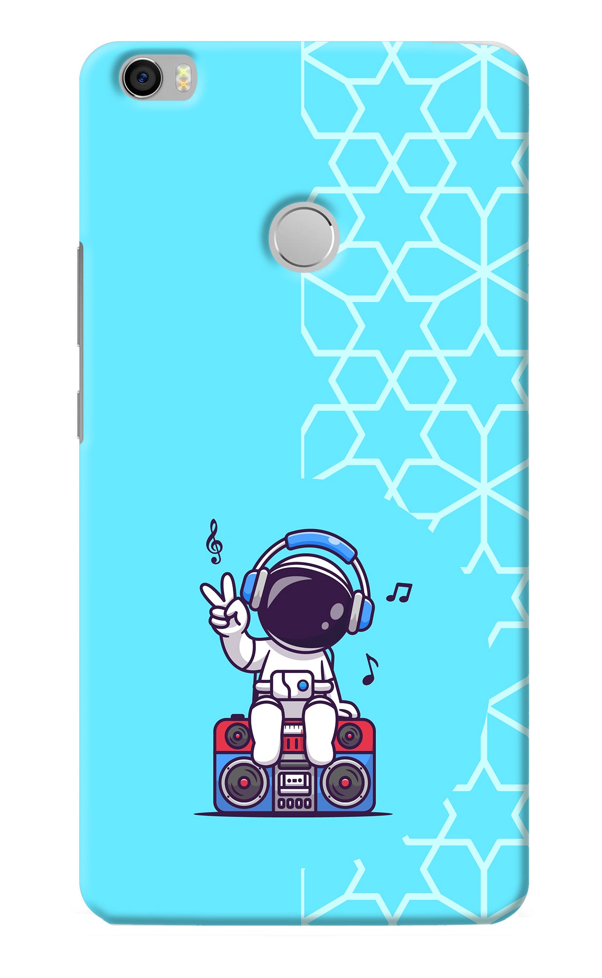 Cute Astronaut Chilling Mi Max Back Cover