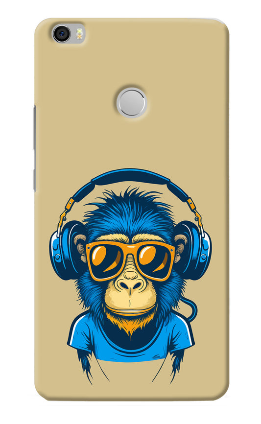 Monkey Headphone Mi Max Back Cover