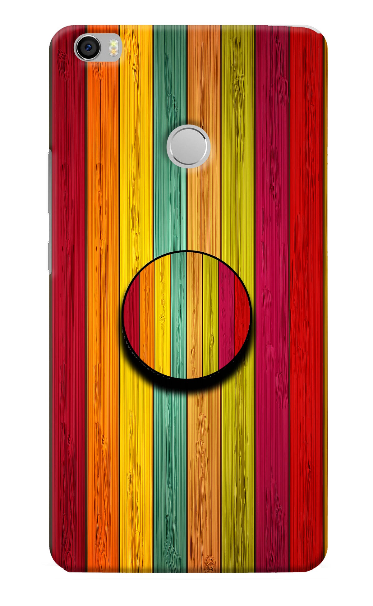 Multicolor Wooden Mi Max Pop Case