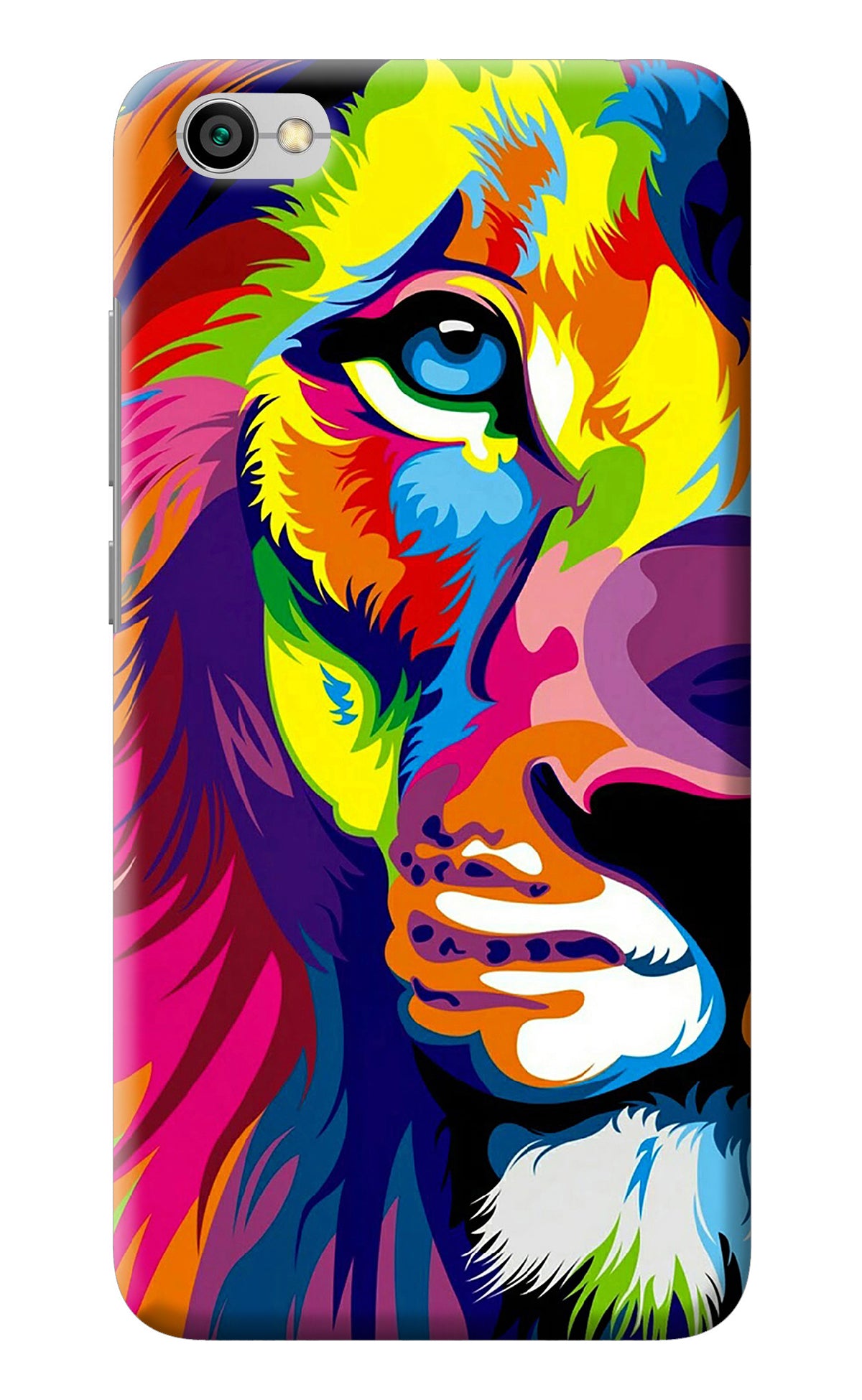 Lion Half Face Redmi Y1 Lite Back Cover