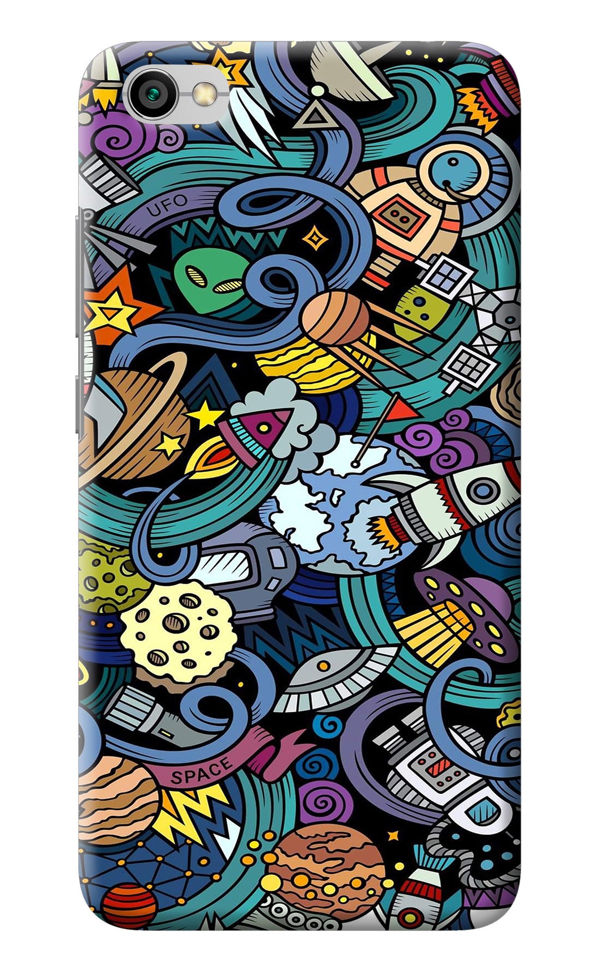 Space Abstract Redmi Y1 Lite Back Cover