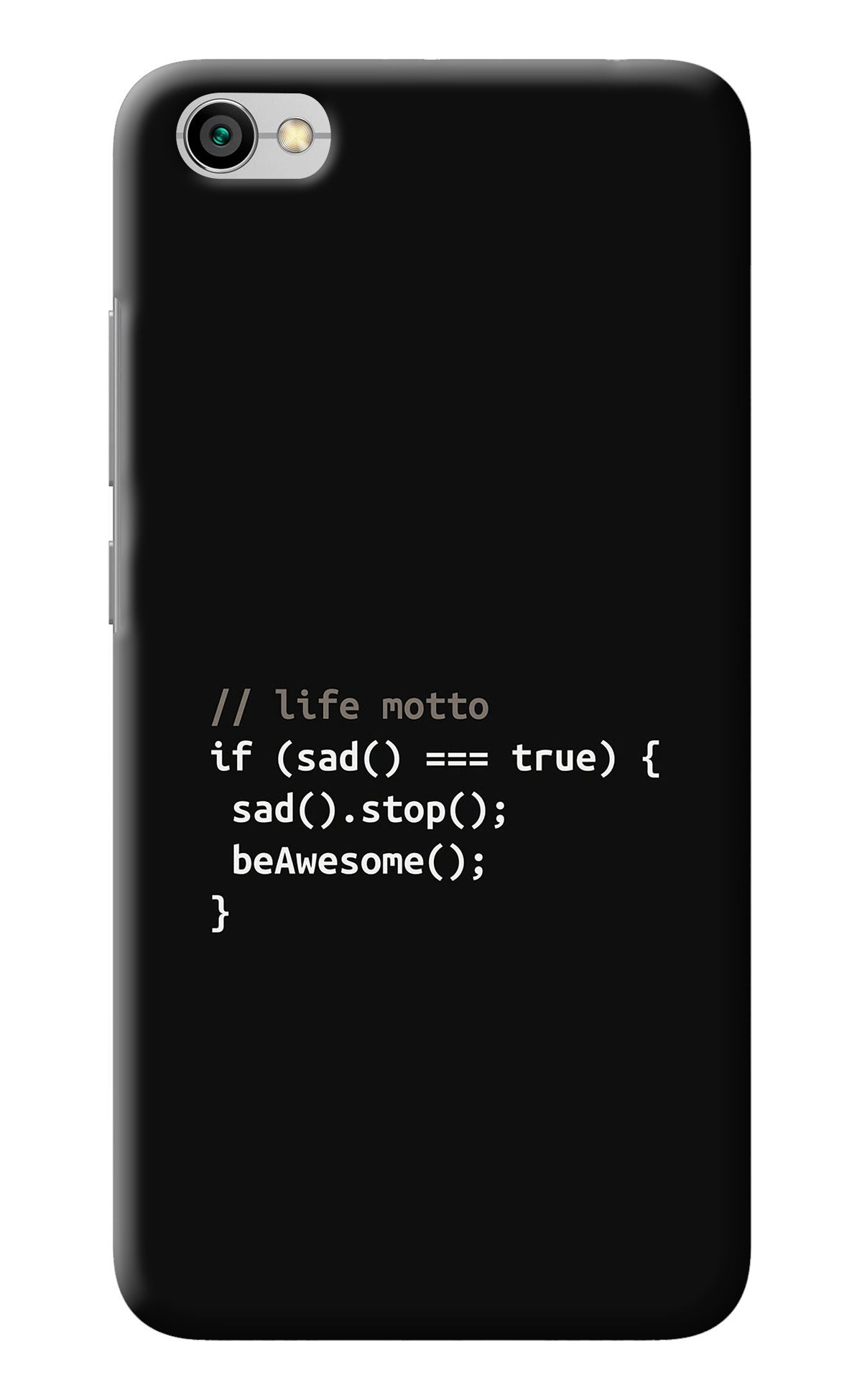 Life Motto Code Redmi Y1 Lite Back Cover