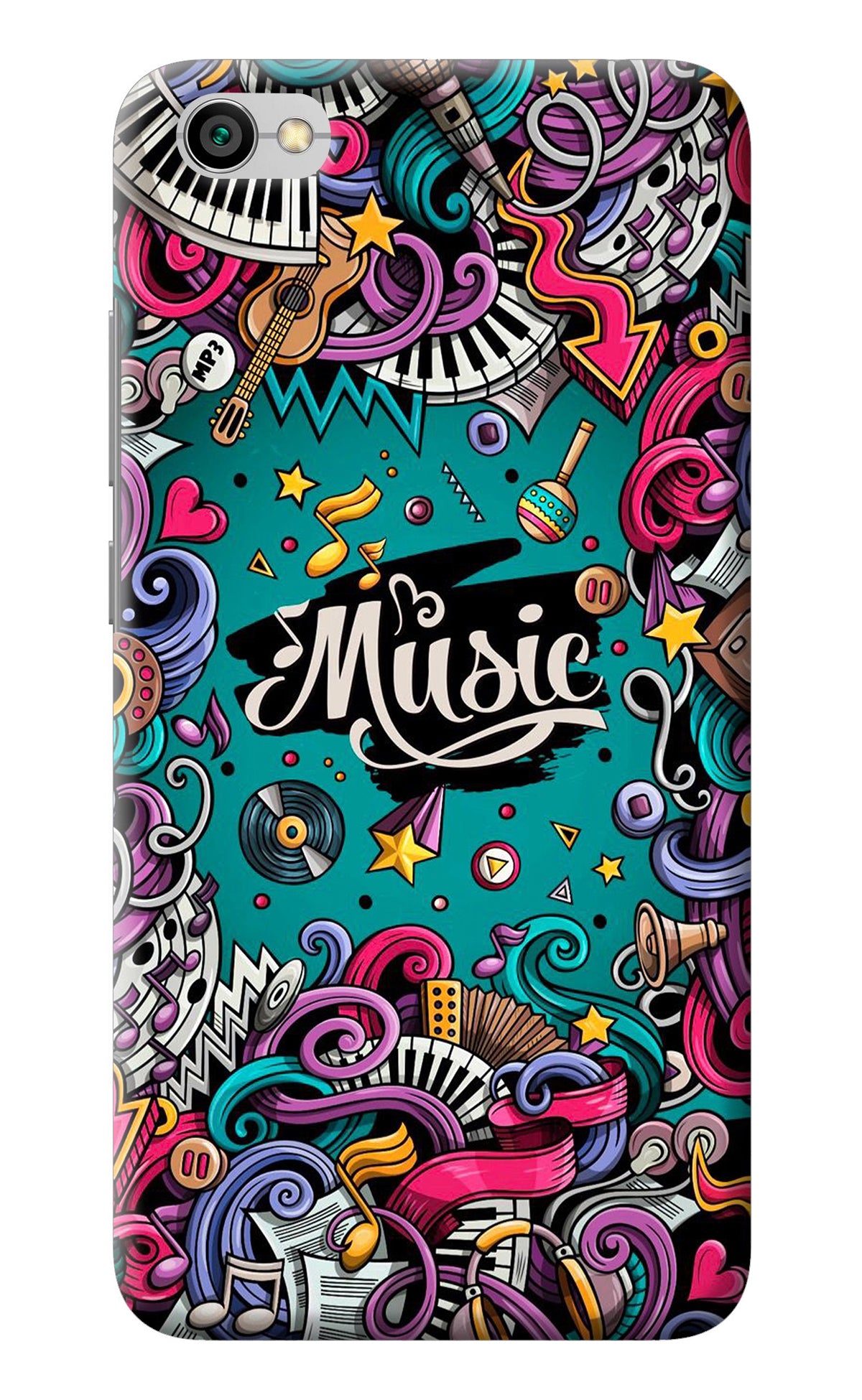 Music Graffiti Redmi Y1 Lite Back Cover