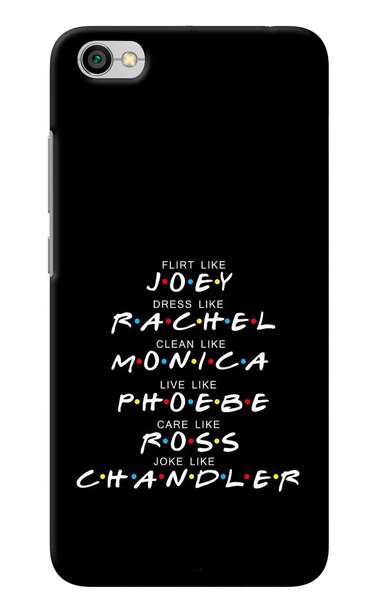 FRIENDS Character Redmi Y1 Lite Back Cover