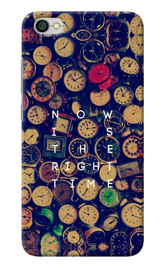 Now is the Right Time Quote Redmi Y1 Lite Back Cover
