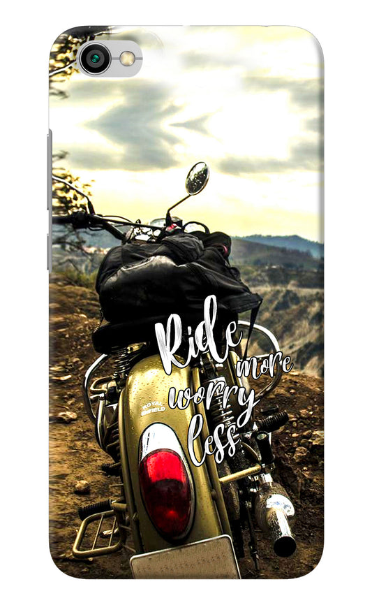 Ride More Worry Less Redmi Y1 Lite Back Cover