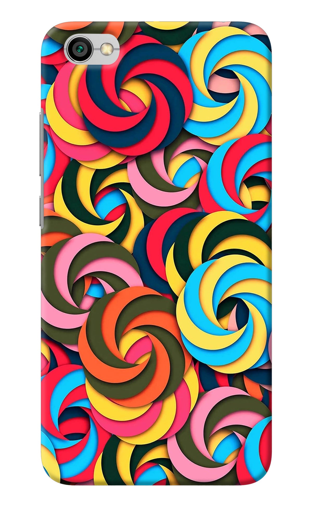 Spiral Pattern Redmi Y1 Lite Back Cover