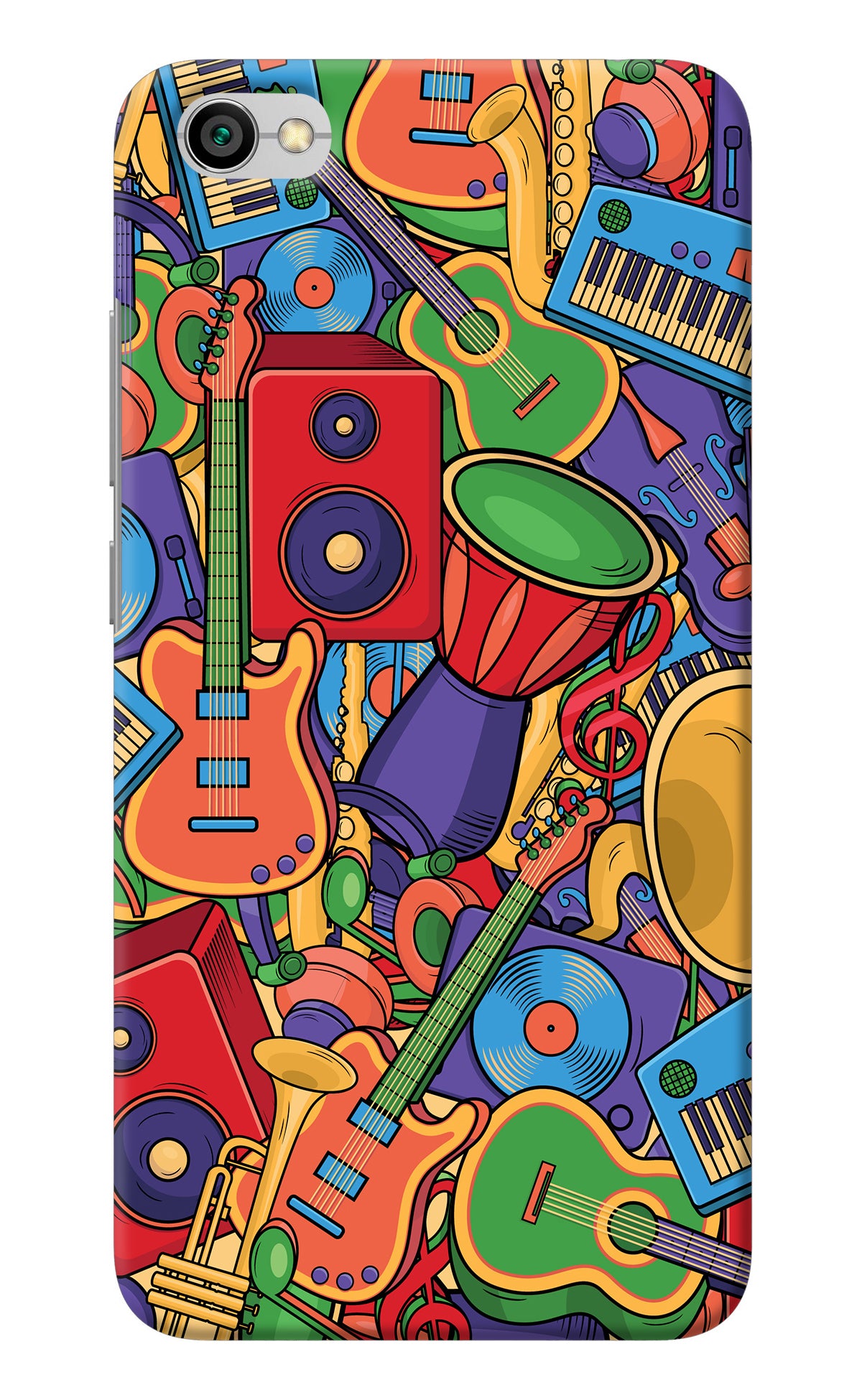 Music Instrument Doodle Redmi Y1 Lite Back Cover