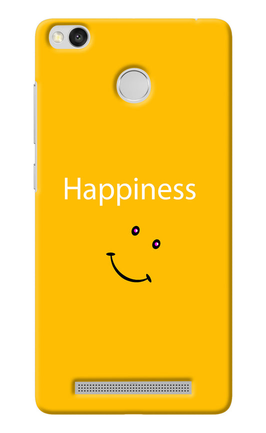 Happiness With Smiley Redmi 3S Prime Back Cover