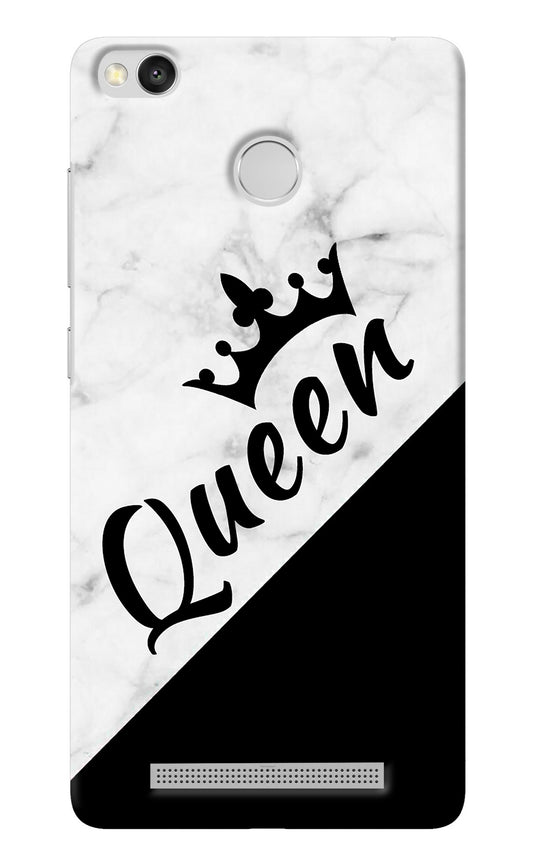 Queen Redmi 3S Prime Back Cover
