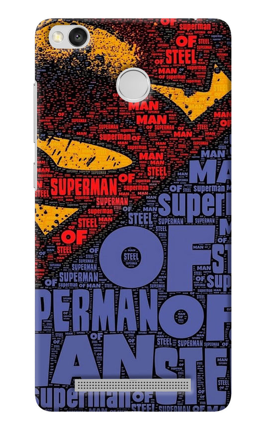 Superman Redmi 3S Prime Back Cover