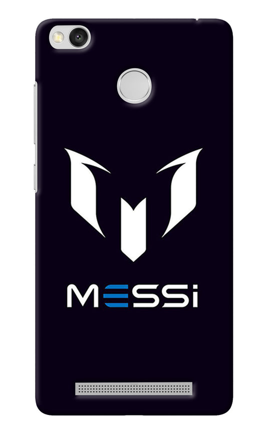Messi Logo Redmi 3S Prime Back Cover