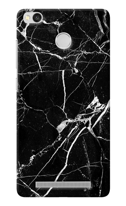 Black Marble Pattern Redmi 3S Prime Back Cover