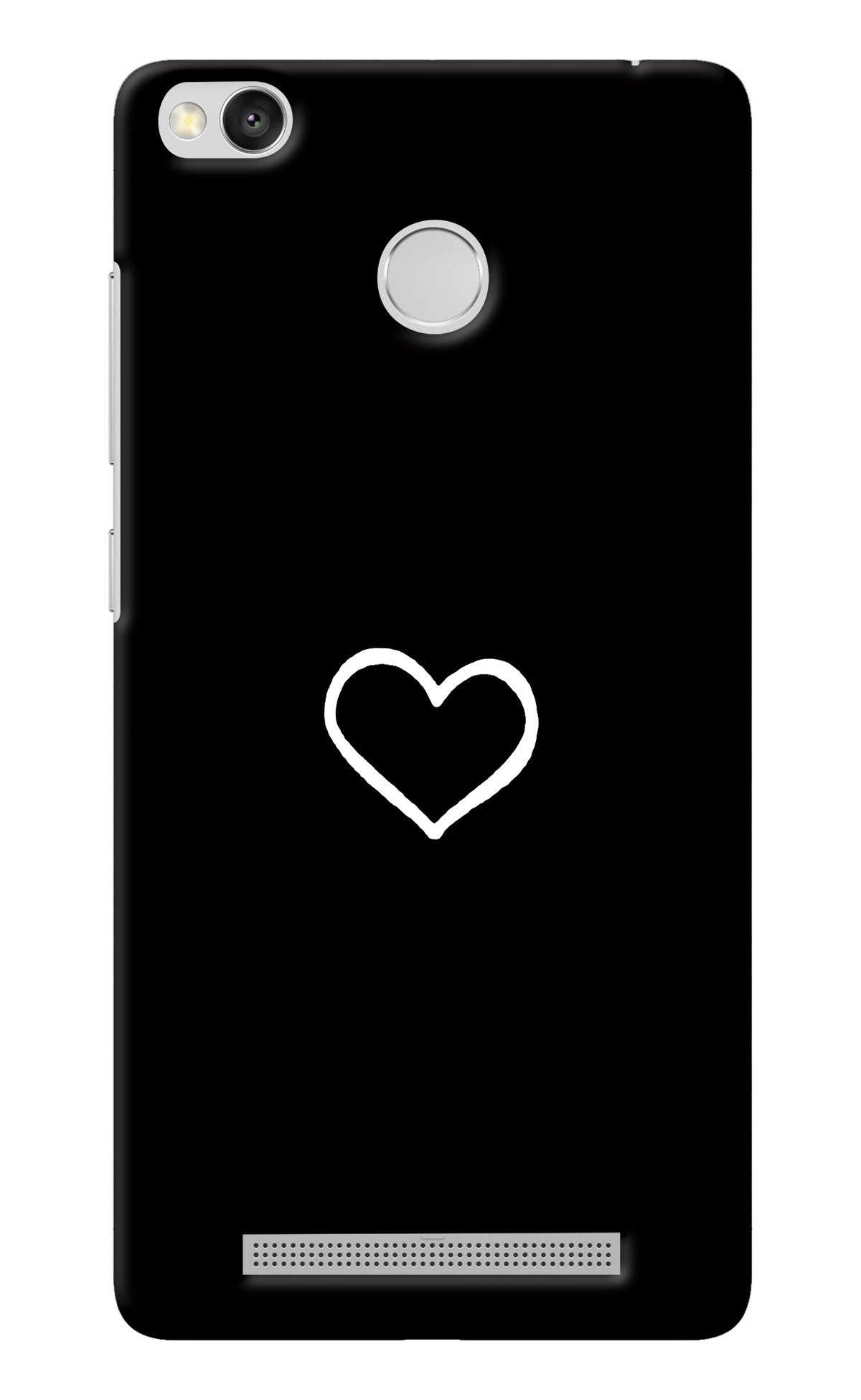 Heart Redmi 3S Prime Back Cover