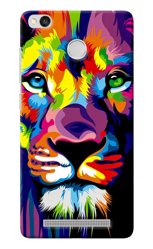 Lion Redmi 3S Prime Back Cover
