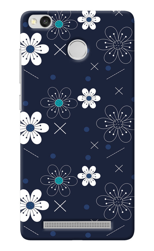Flowers Redmi 3S Prime Back Cover