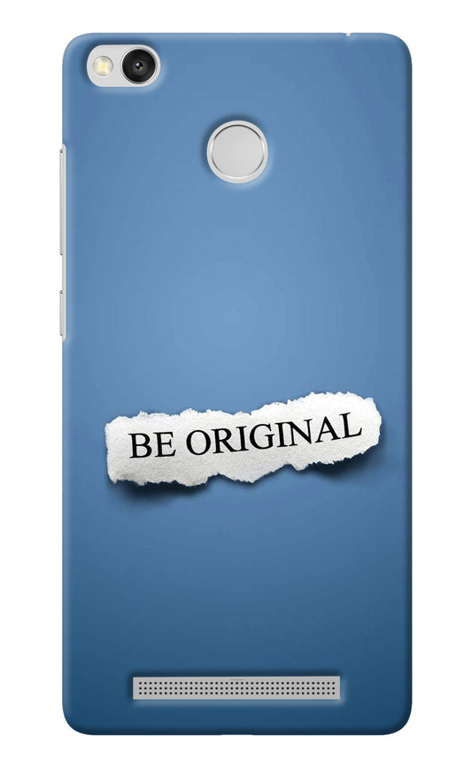 Be Original Redmi 3S Prime Back Cover