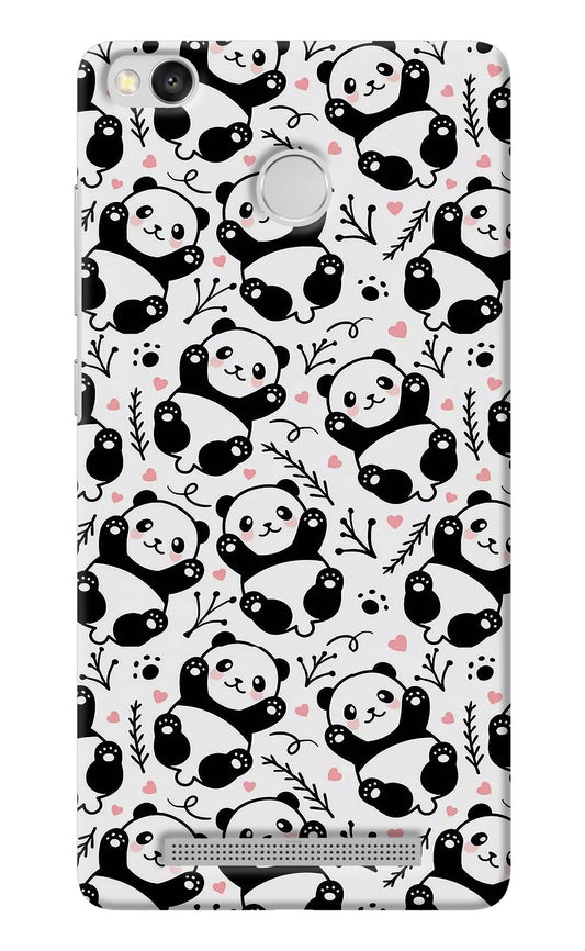 Cute Panda Redmi 3S Prime Back Cover