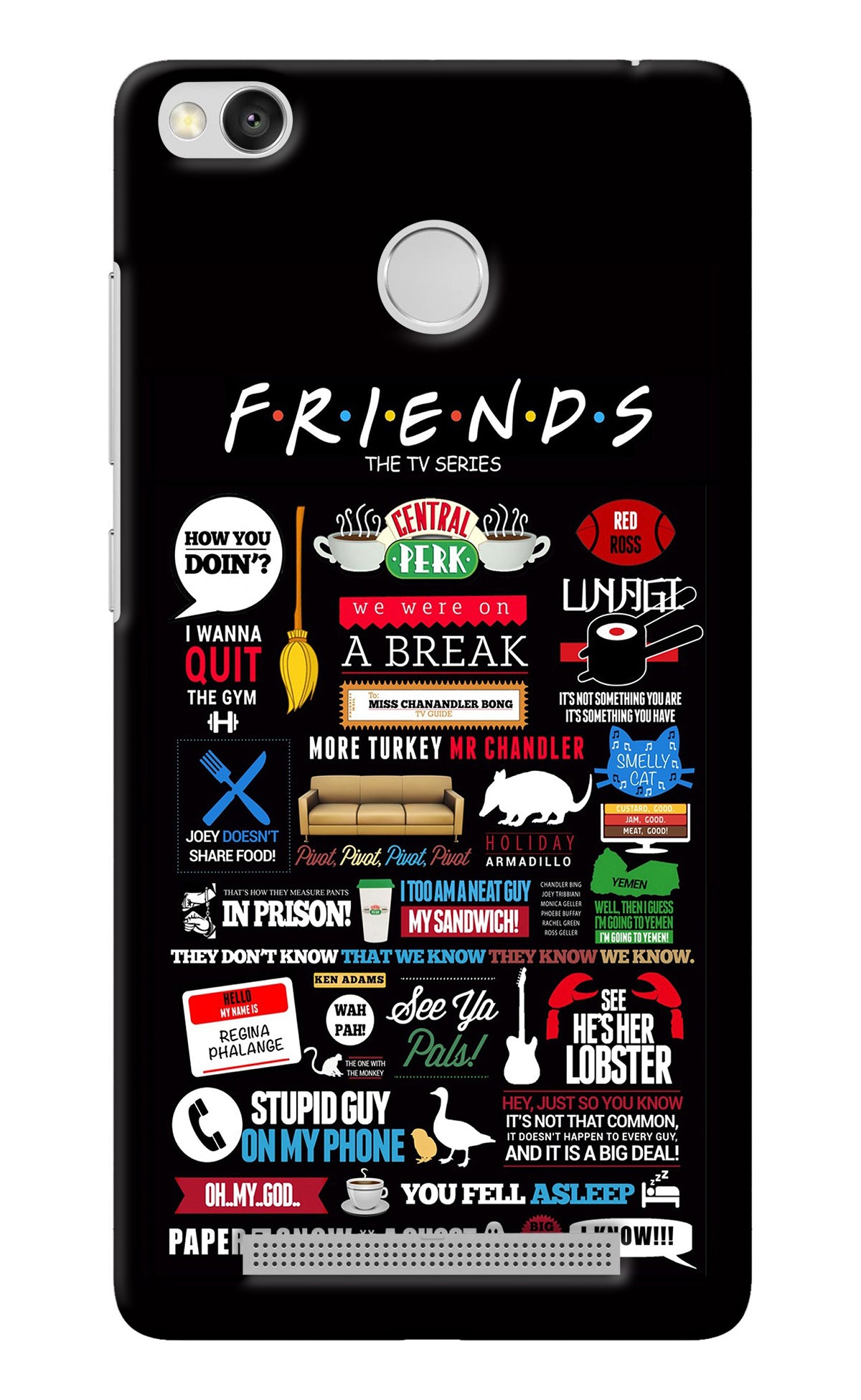 FRIENDS Redmi 3S Prime Back Cover