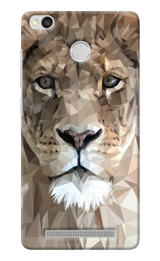 Lion Art Redmi 3S Prime Back Cover