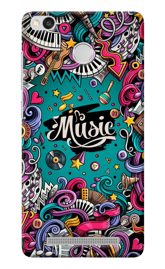 Music Graffiti Redmi 3S Prime Back Cover