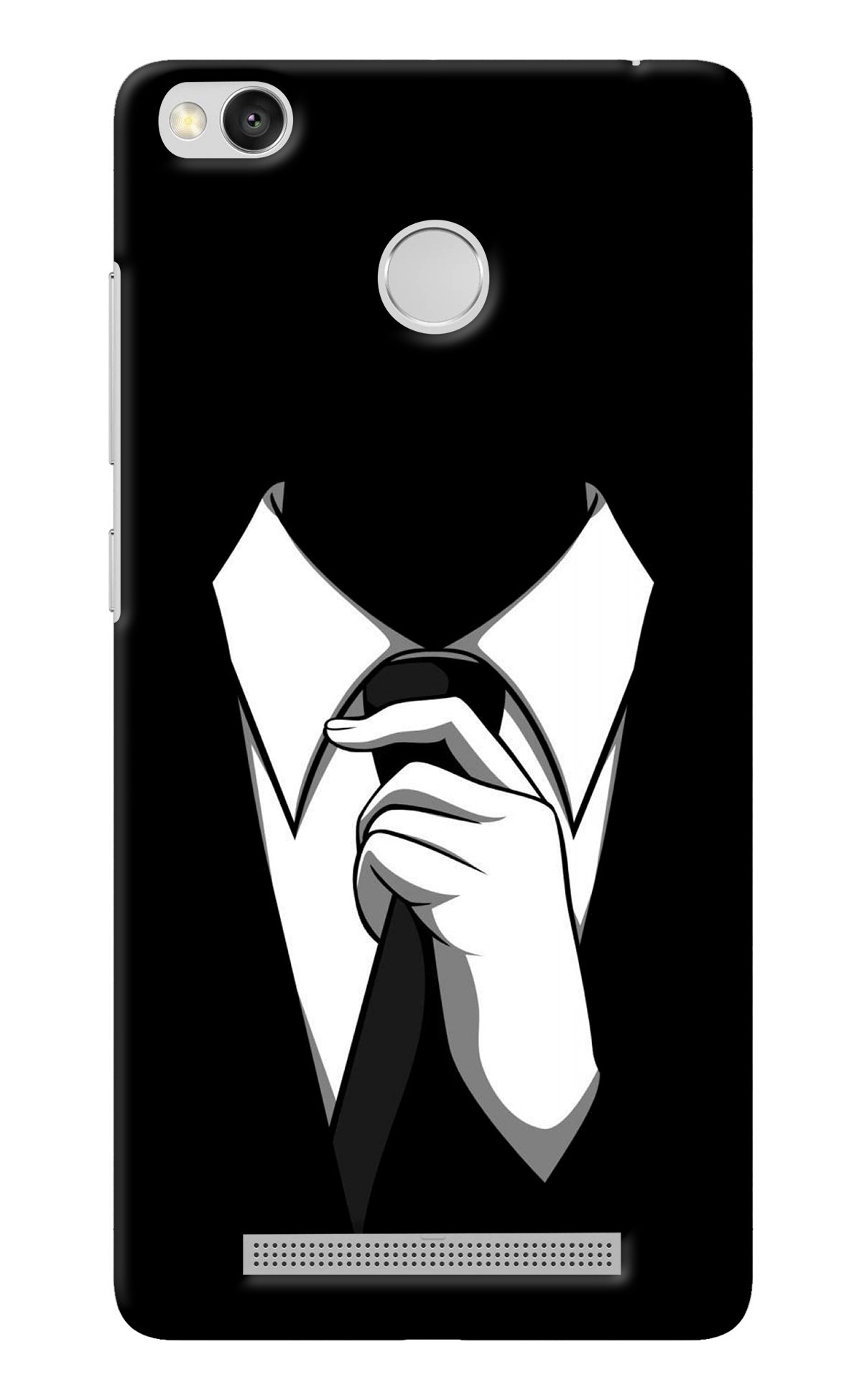 Black Tie Redmi 3S Prime Back Cover