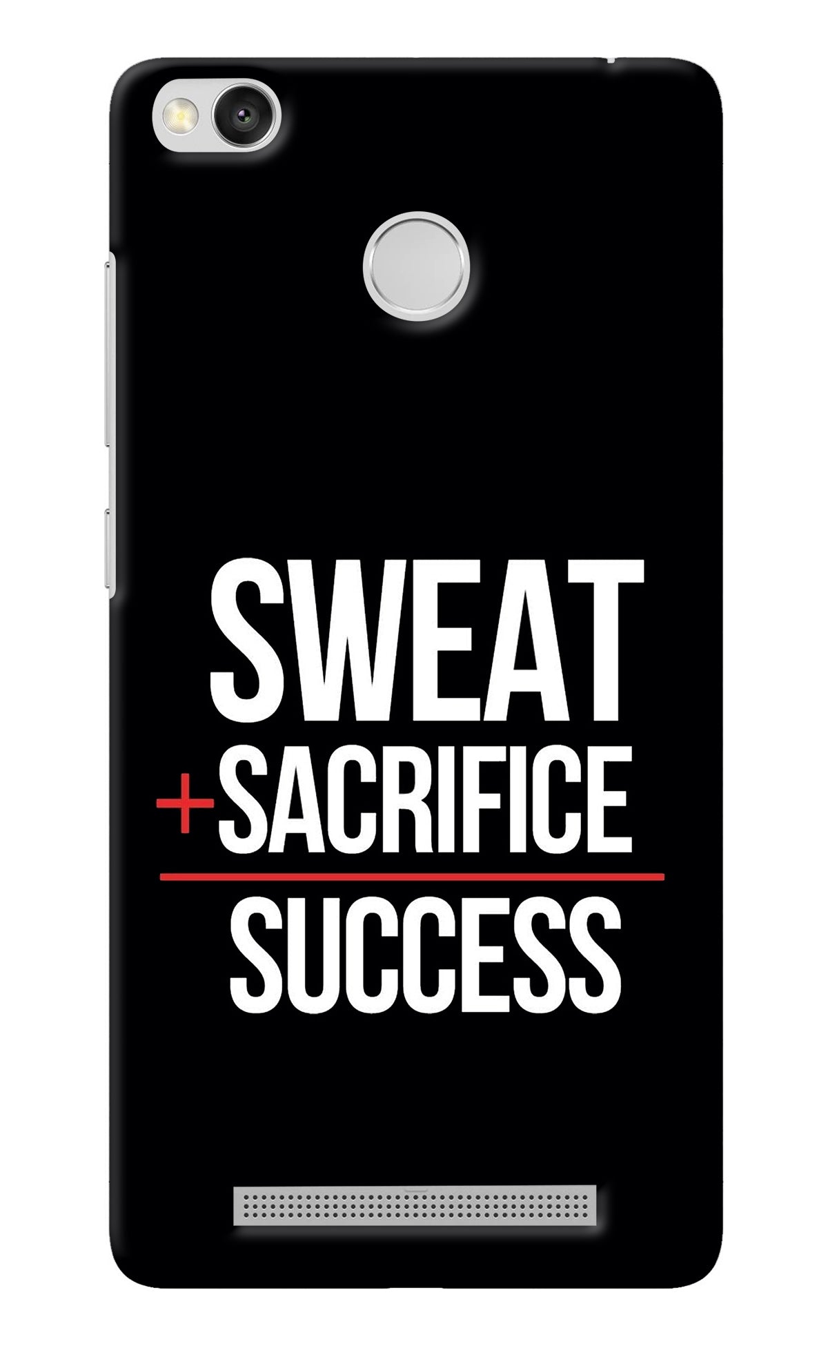 Sweat Sacrifice Success Redmi 3S Prime Back Cover