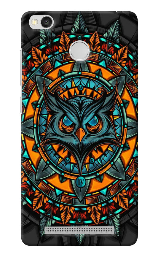 Angry Owl Art Redmi 3S Prime Back Cover