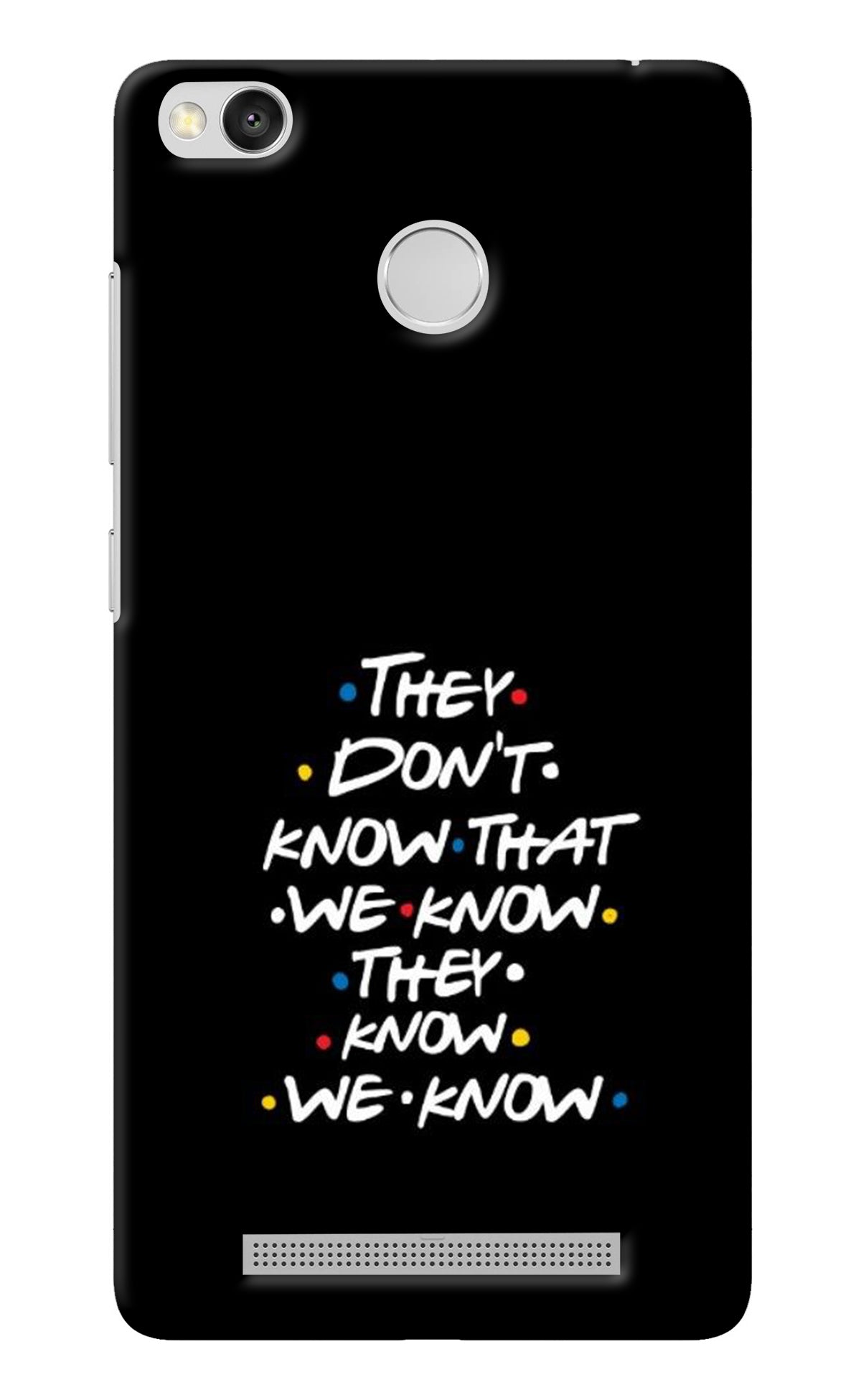 FRIENDS Dialogue Redmi 3S Prime Back Cover