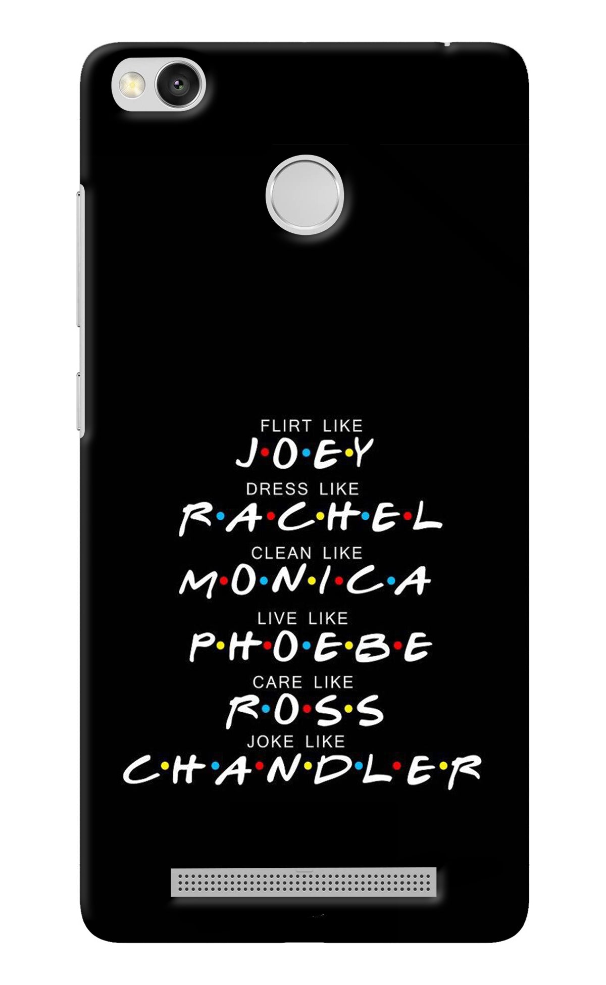 FRIENDS Character Redmi 3S Prime Back Cover