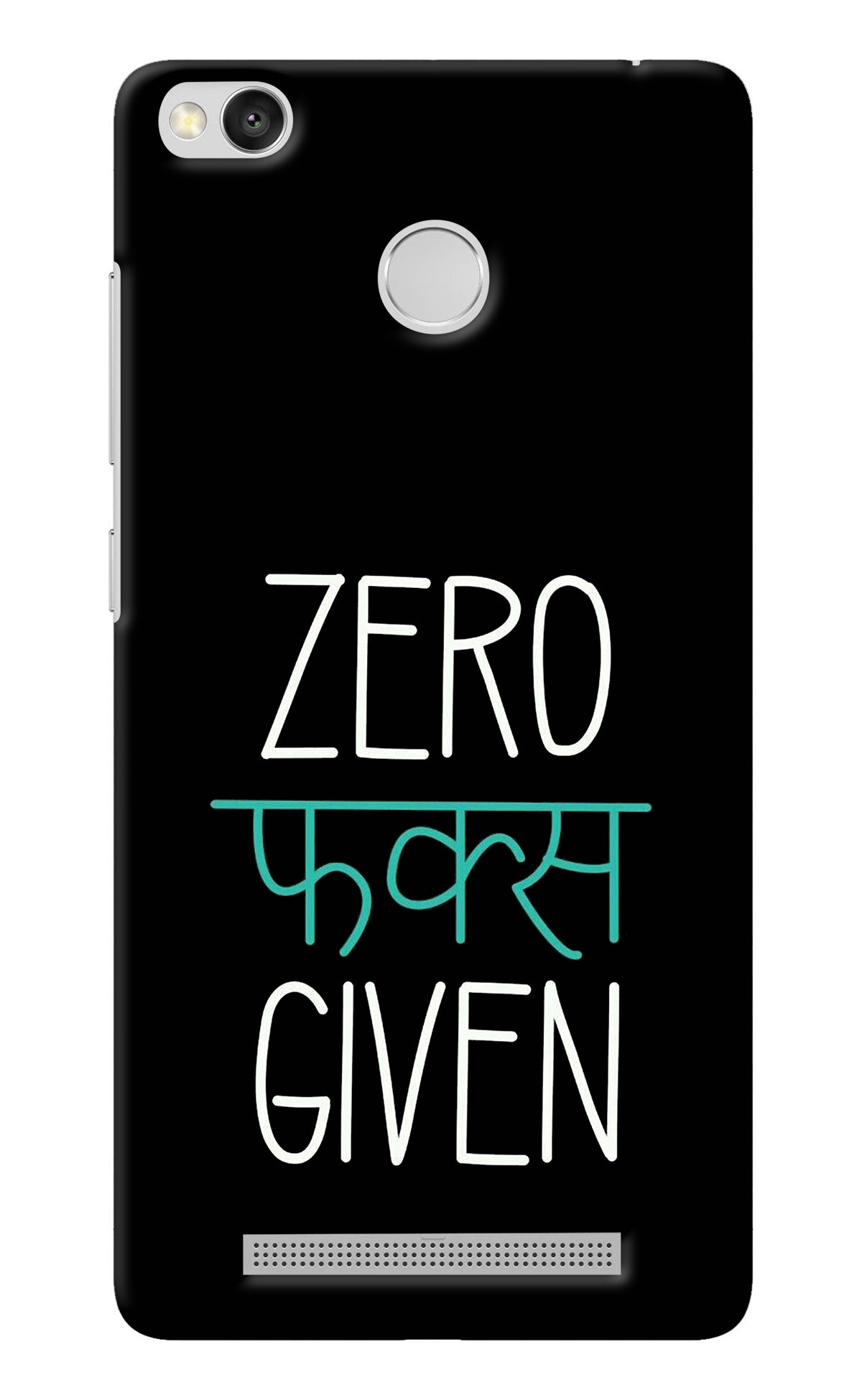 Zero Fucks Given Redmi 3S Prime Back Cover