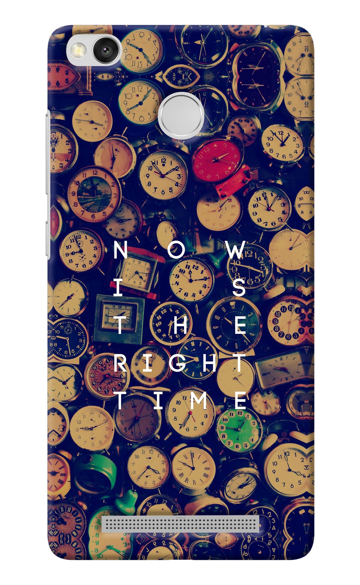 Now is the Right Time Quote Redmi 3S Prime Back Cover