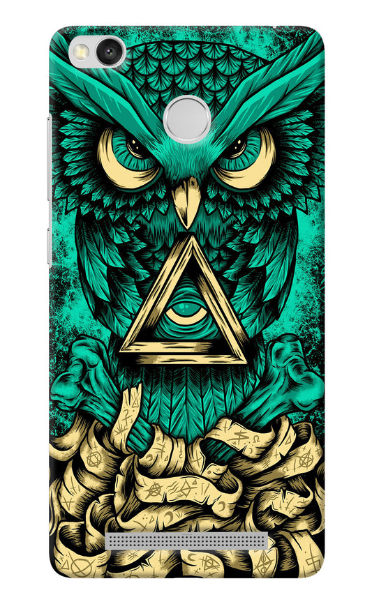 Green Owl Redmi 3S Prime Back Cover