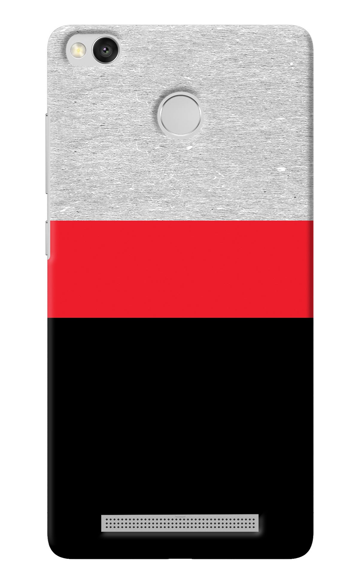 Tri Color Pattern Redmi 3S Prime Back Cover