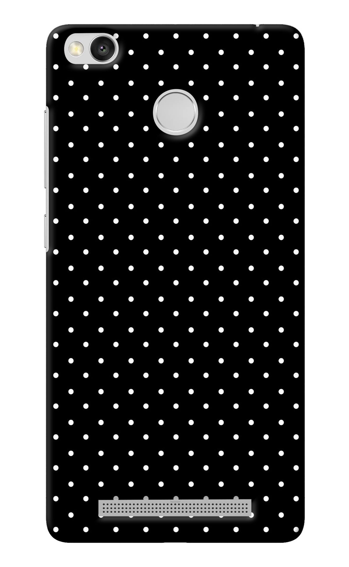 White Dots Redmi 3S Prime Back Cover