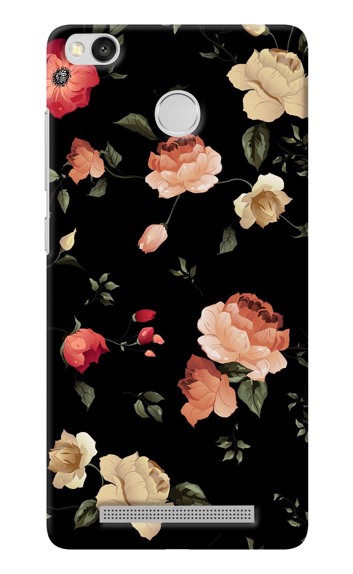 Flowers Redmi 3S Prime Back Cover