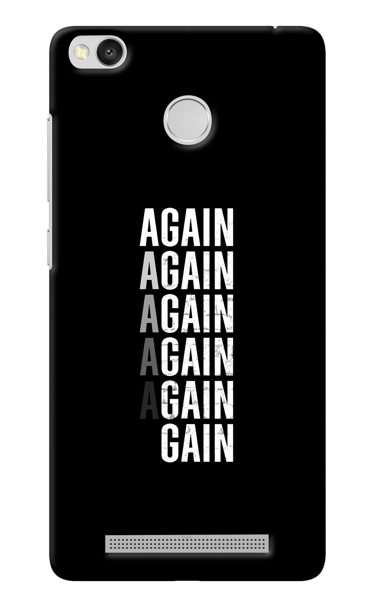 Again Again Gain Redmi 3S Prime Back Cover