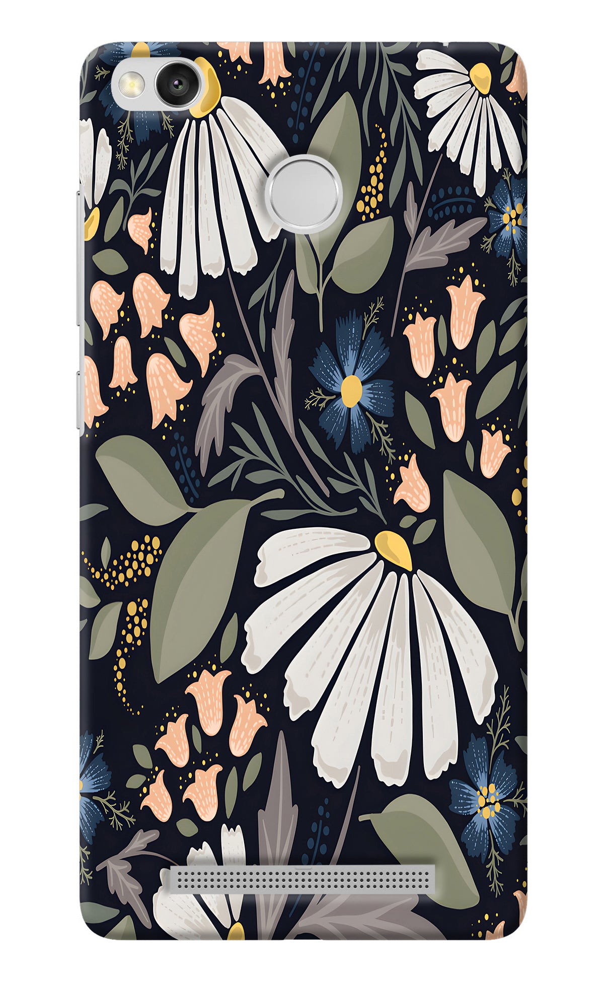 Flowers Art Redmi 3S Prime Back Cover