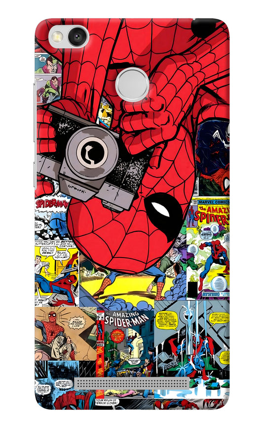 Spider Man Redmi 3S Prime Back Cover