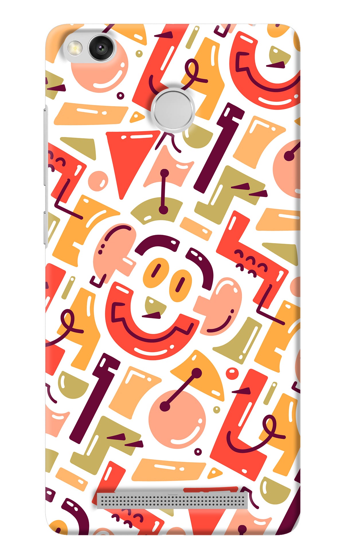 Doodle Pattern Redmi 3S Prime Back Cover