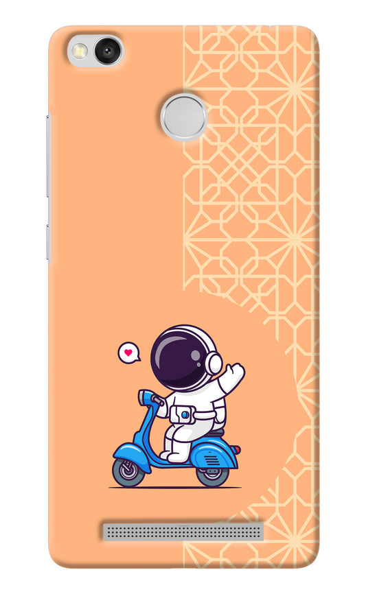 Cute Astronaut Riding Redmi 3S Prime Back Cover