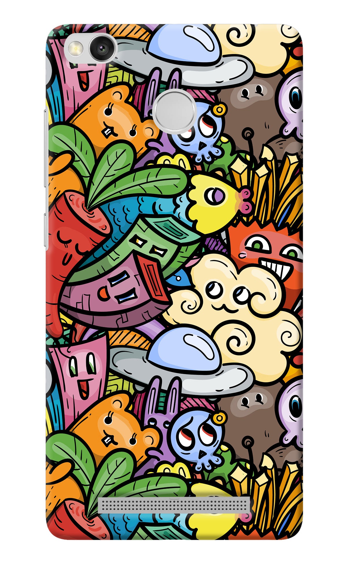 Veggie Doodle Redmi 3S Prime Back Cover