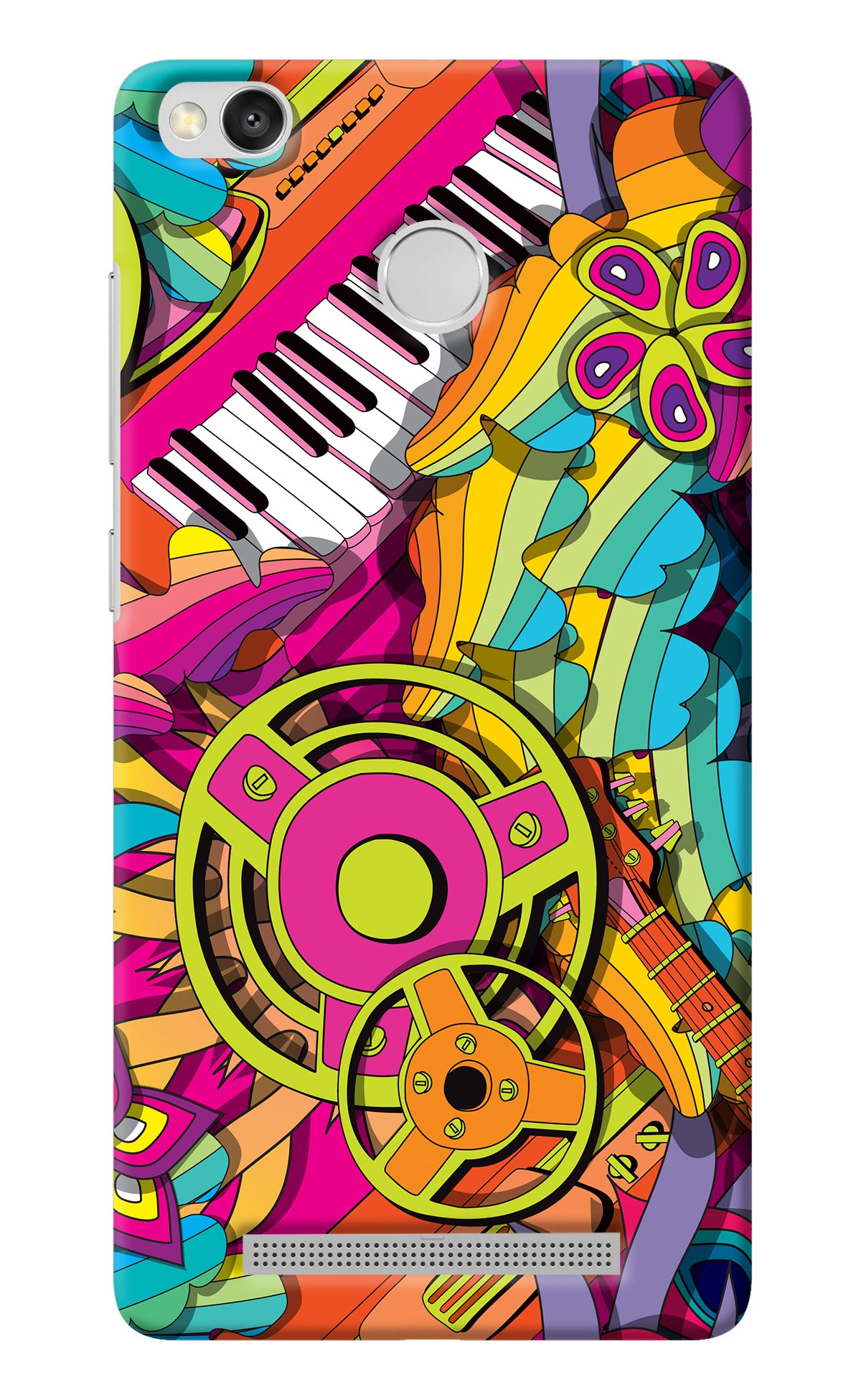 Music Doodle Redmi 3S Prime Back Cover