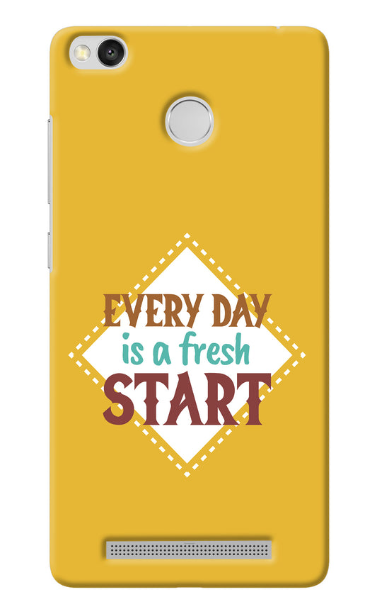 Every day is a Fresh Start Redmi 3S Prime Back Cover