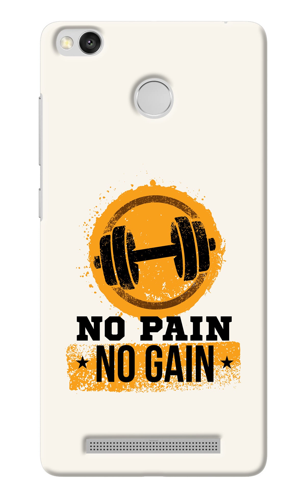 No Pain No Gain Redmi 3S Prime Back Cover