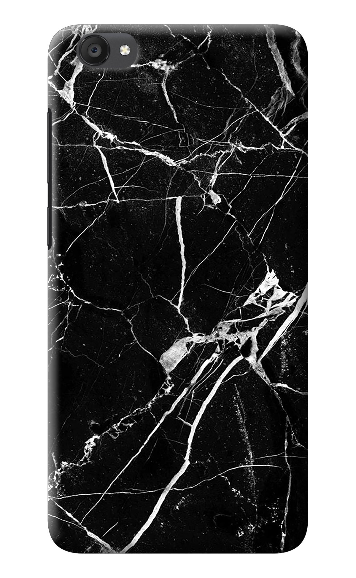 Black Marble Pattern Vivo Y55s Back Cover