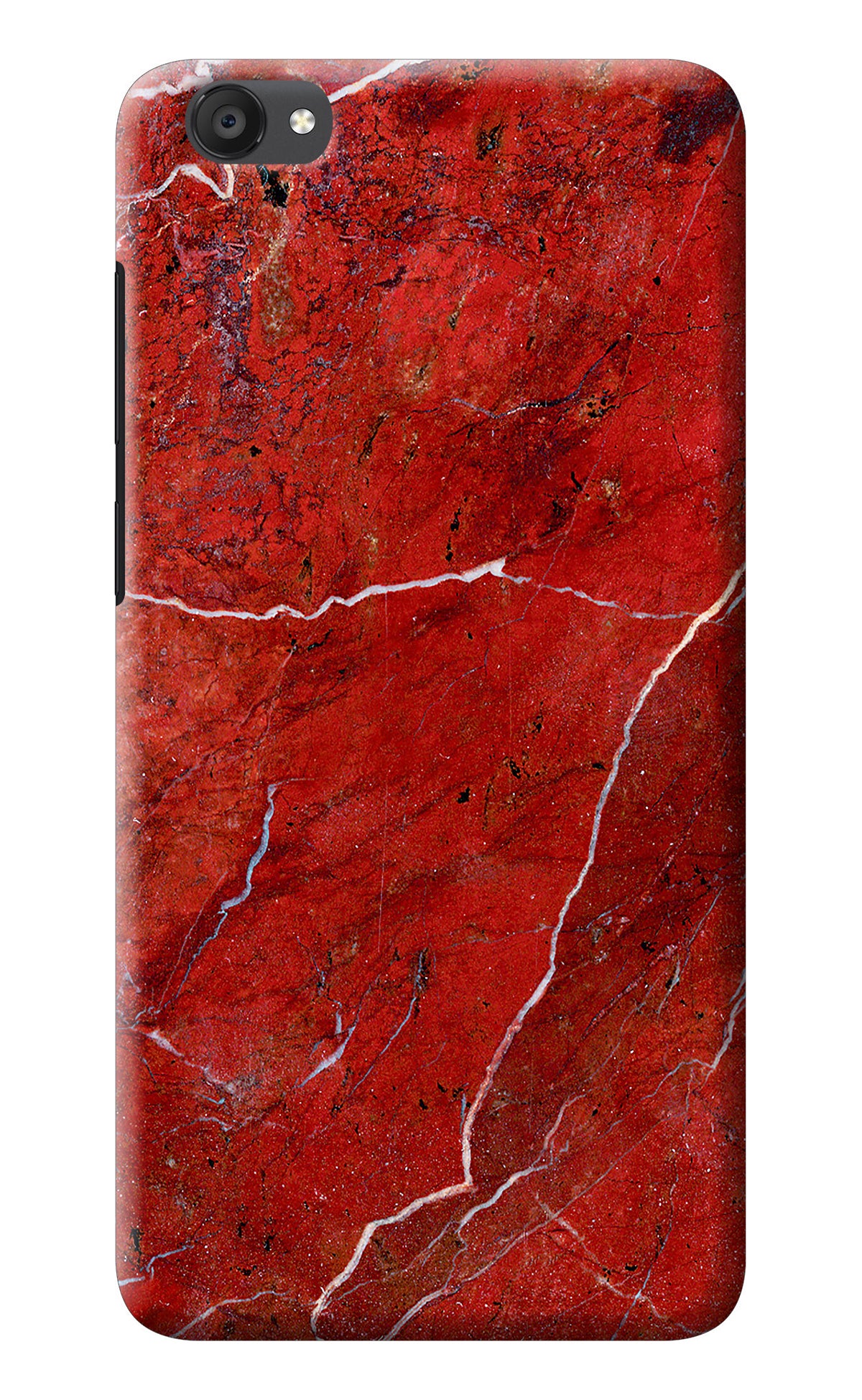 Red Marble Design Vivo Y55s Back Cover